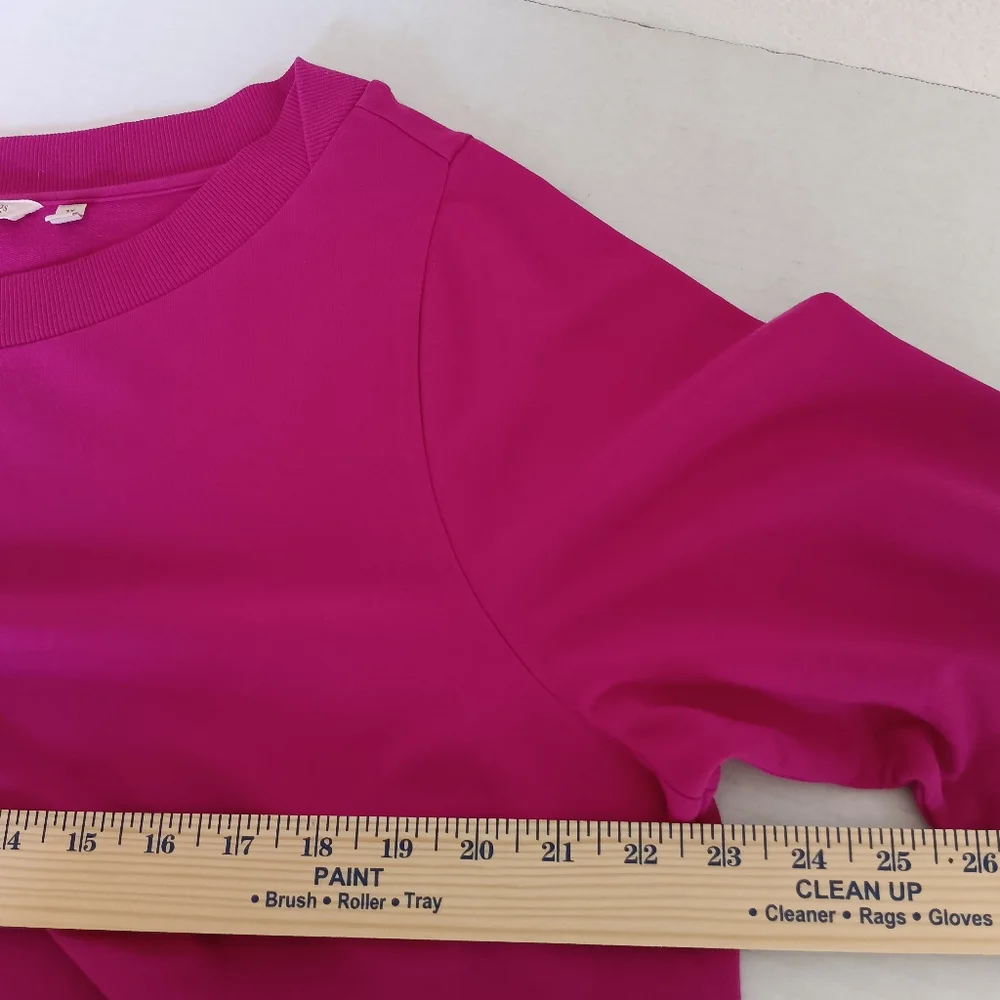 Soft Surroundings Vibrant Magenta Pink Tunic Top Women's Size 1X Style 100924 - Picture 4 of 10